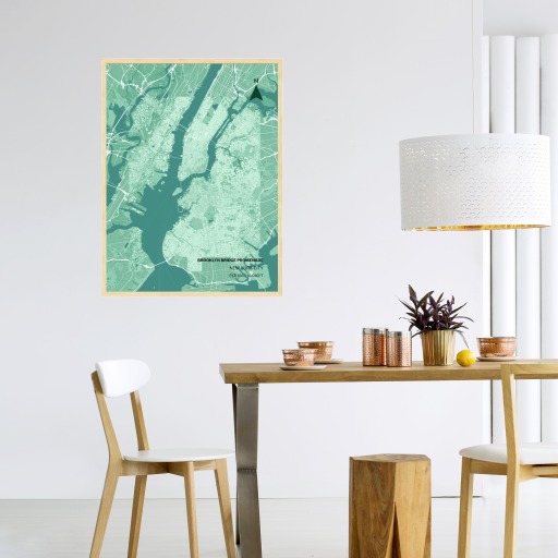 Brooklyn Bridge Poster - Street Map 3