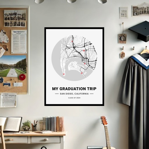 My Graduation Trip Poster - Street Map 2