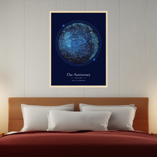 Our Anniversary Poster - Starry Celestial Map 2