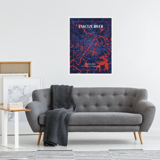 Yangtze River through Wuhan in High Energy Poster 5