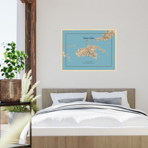 Island of St John Map Poster 5