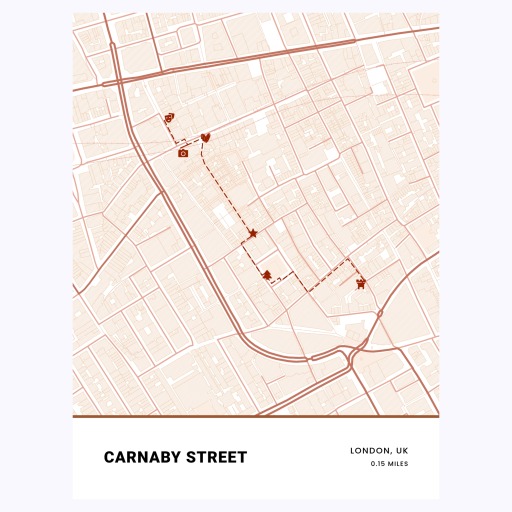 Carnaby Street Poster - Street Map 1