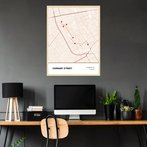 Carnaby Street Poster - Street Map 2
