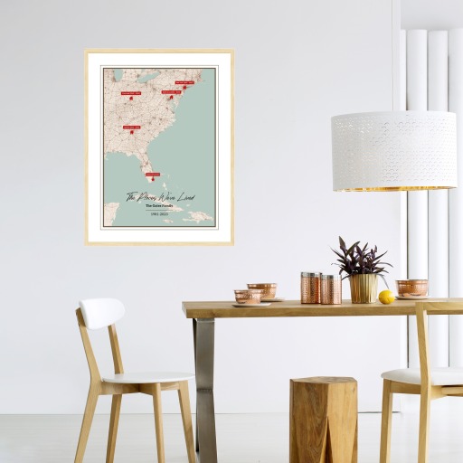 The Places We Lived In Poster - Street Map 5