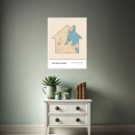 Our Beach Home Poster - Street Map 3