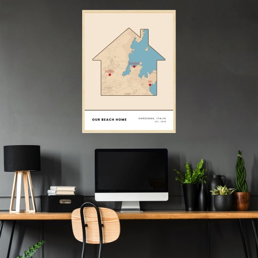 Our Beach Home Poster - Street Map 4