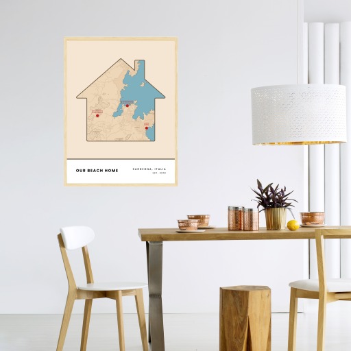 Our Beach Home Poster - Street Map 5