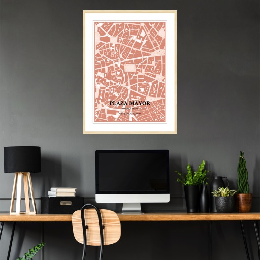Plaza Mayor Poster - Street Map 2