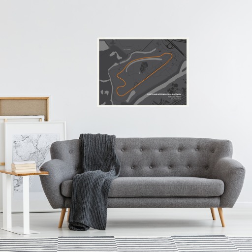 Portland International Raceway Poster - Track Map 4