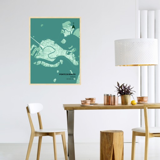 Rialto Bridge Poster - Street Map 3