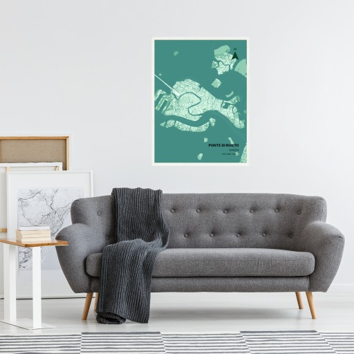 Rialto Bridge Poster - Street Map 4