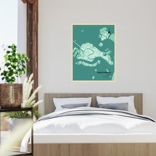 Rialto Bridge Poster - Street Map 5