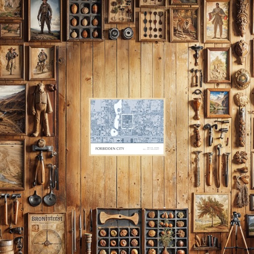 Forbidden City Poster -  Street Map 2