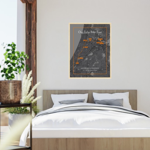 Our Bicycle Ride Poster - Route Map 6