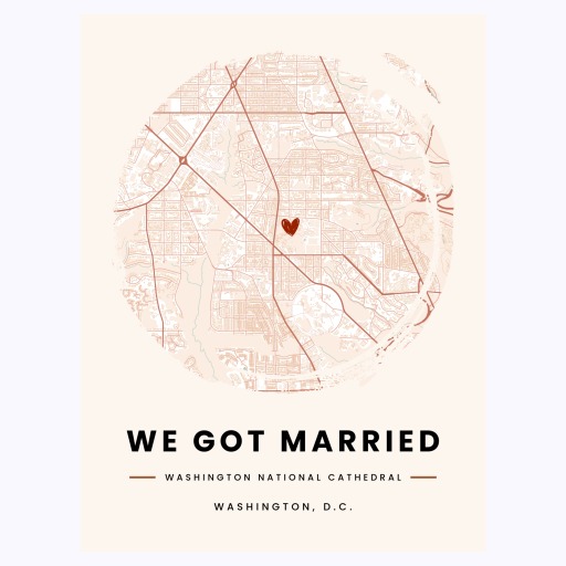 Where We Got Married Poster - Street Map 1