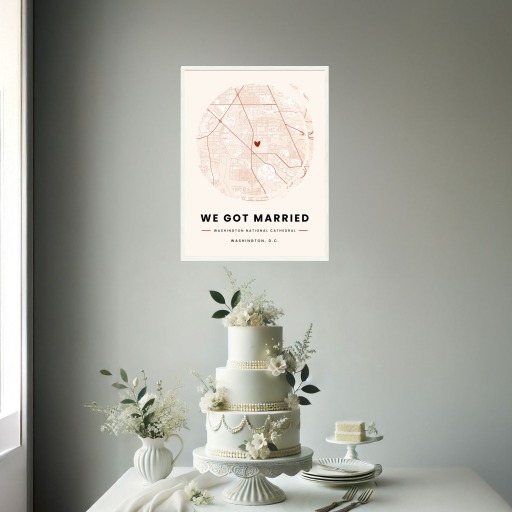 Where We Got Married Poster - Street Map 2