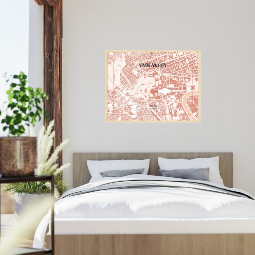 Vatican City Poster - Street Map 5