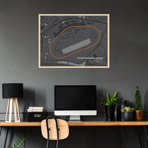 Daytona International Speedway Poster - Track Map 2
