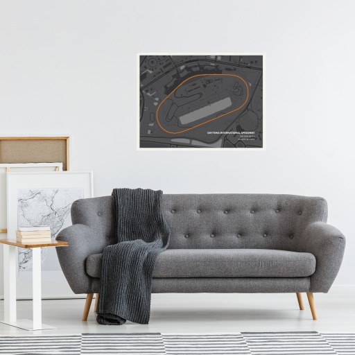 Daytona International Speedway Poster - Track Map 4