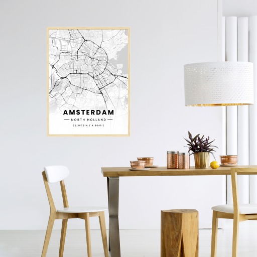 Amsterdam in Light Poster - Street Map 5