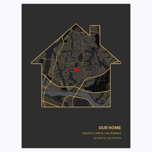Our Home Poster - Street Map 1