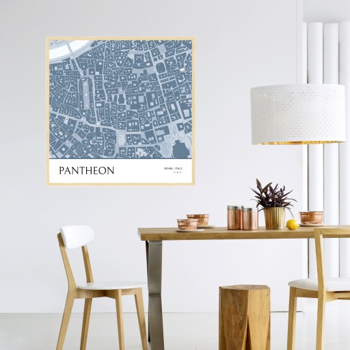 Pantheon Poster - Street Map 4