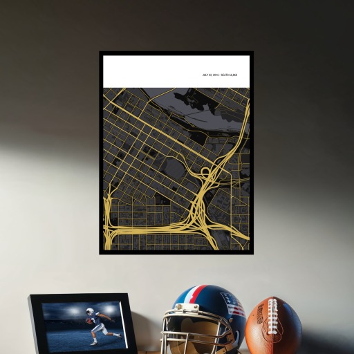 Minnesota Vikings Stadium Poster - Street Map 3