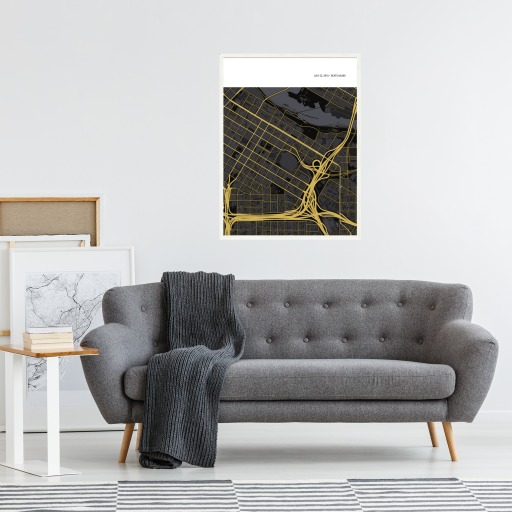 Minnesota Vikings Stadium Poster - Street Map 6