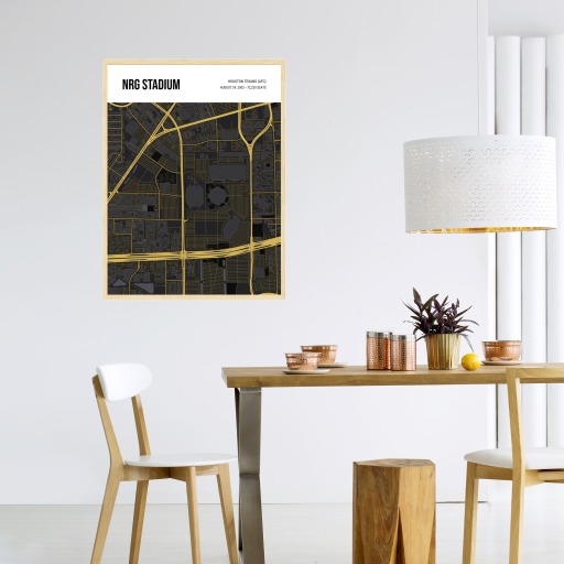 Houston Texans Stadium Poster - Street Map 5