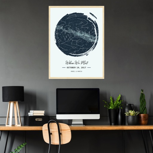 When We Met Poster - Celestial Map 2