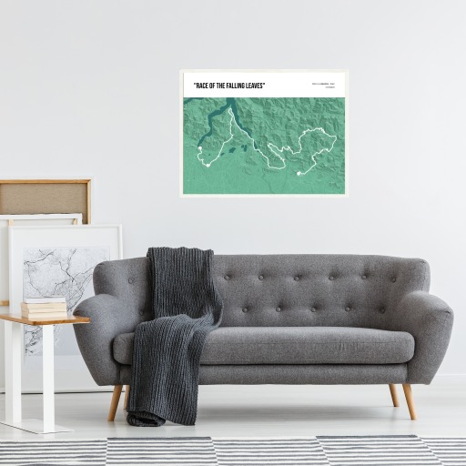 2023 Il Lombardia Poster - Route Map 4