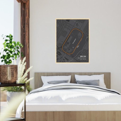 Indy 500 Poster - Track Map 5