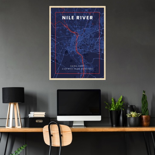 Nile River through Cairo in High Energy Poster 3