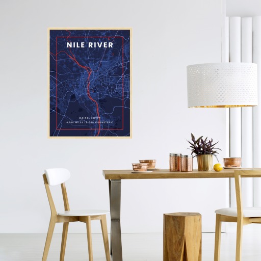Nile River through Cairo in High Energy Poster 4