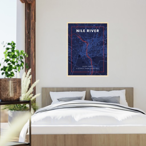 Nile River through Cairo in High Energy Poster 6