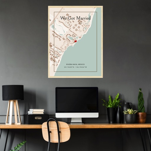 Where We Got Married Poster - Classic Street Map 4