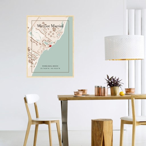Where We Got Married Poster - Classic Street Map 5
