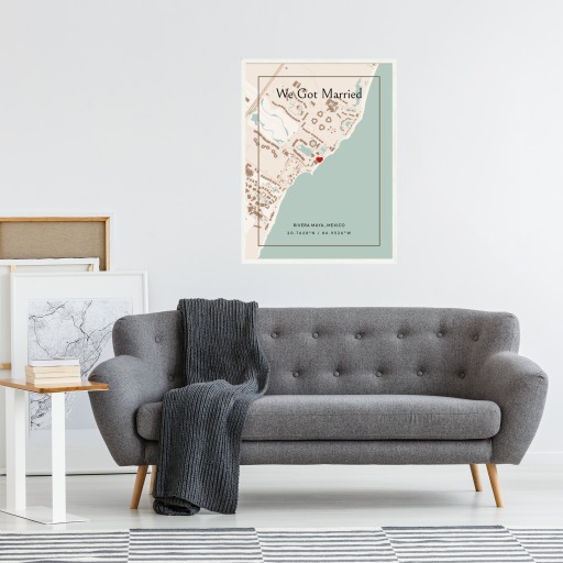 Where We Got Married Poster - Classic Street Map 6