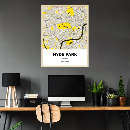 Hyde Park Poster - Street Map 2