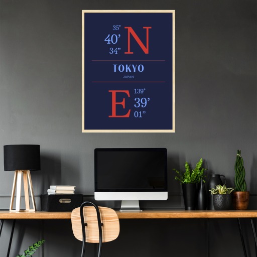 Tokyo Coordinates Poster 3