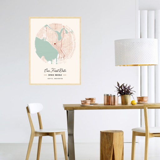 Where We Had Our First Date Poster - Street Map 3