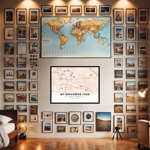 My Stay in Kreuzberg Poster - Route Map 2