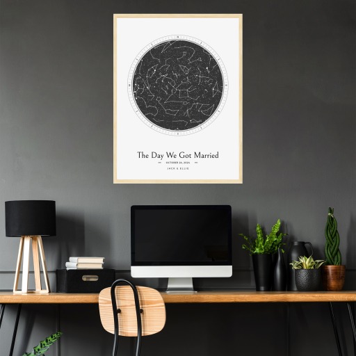 The Day We Got Married Poster - Celestial Map 4