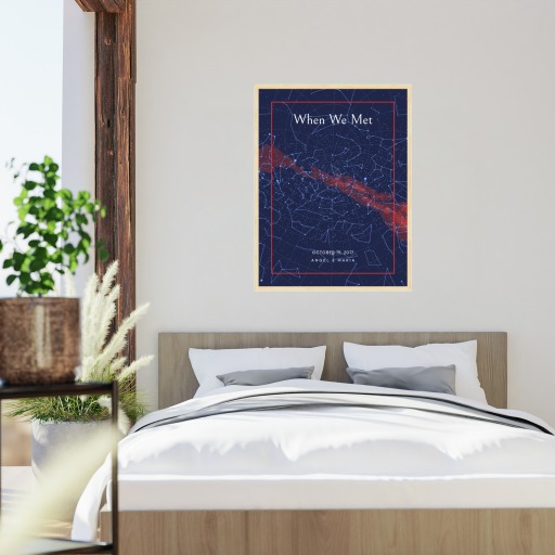 When We Met Poster - Classic Celestial Map 5