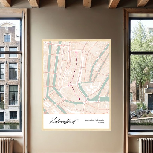 Kalverstraat Poster - Street Map 2