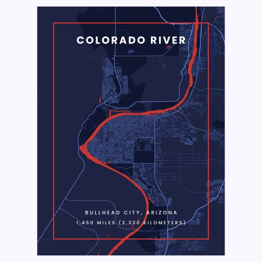 Colorado River through Bullhead City in High Energy 1