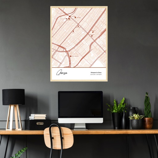 Hotspots in Ginza Poster - Street Map 3
