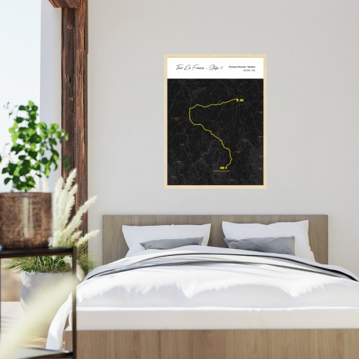 2023 Tour de France Stage 11 Poster - Route Map 6