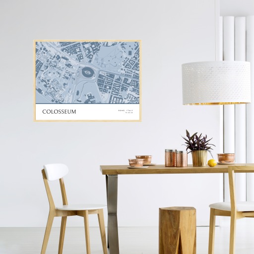Colosseum Poster - Street Map 4