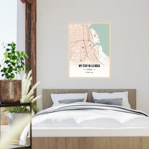 My Stay in La Boca Poster - Route Map 6